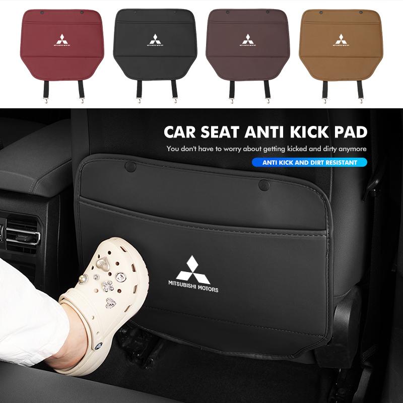 Car Seat Back Protection Anti-Kick Pad Rear Seat Storage Bag Accessories For Mitsubishi Outlander Pajero Sport Lancer EX ASX