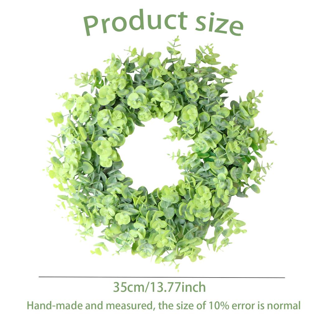 Eucalyptus Faux Wreath Decorative Wreath Four Seasons Wreath Door Pendant Decoration Festival