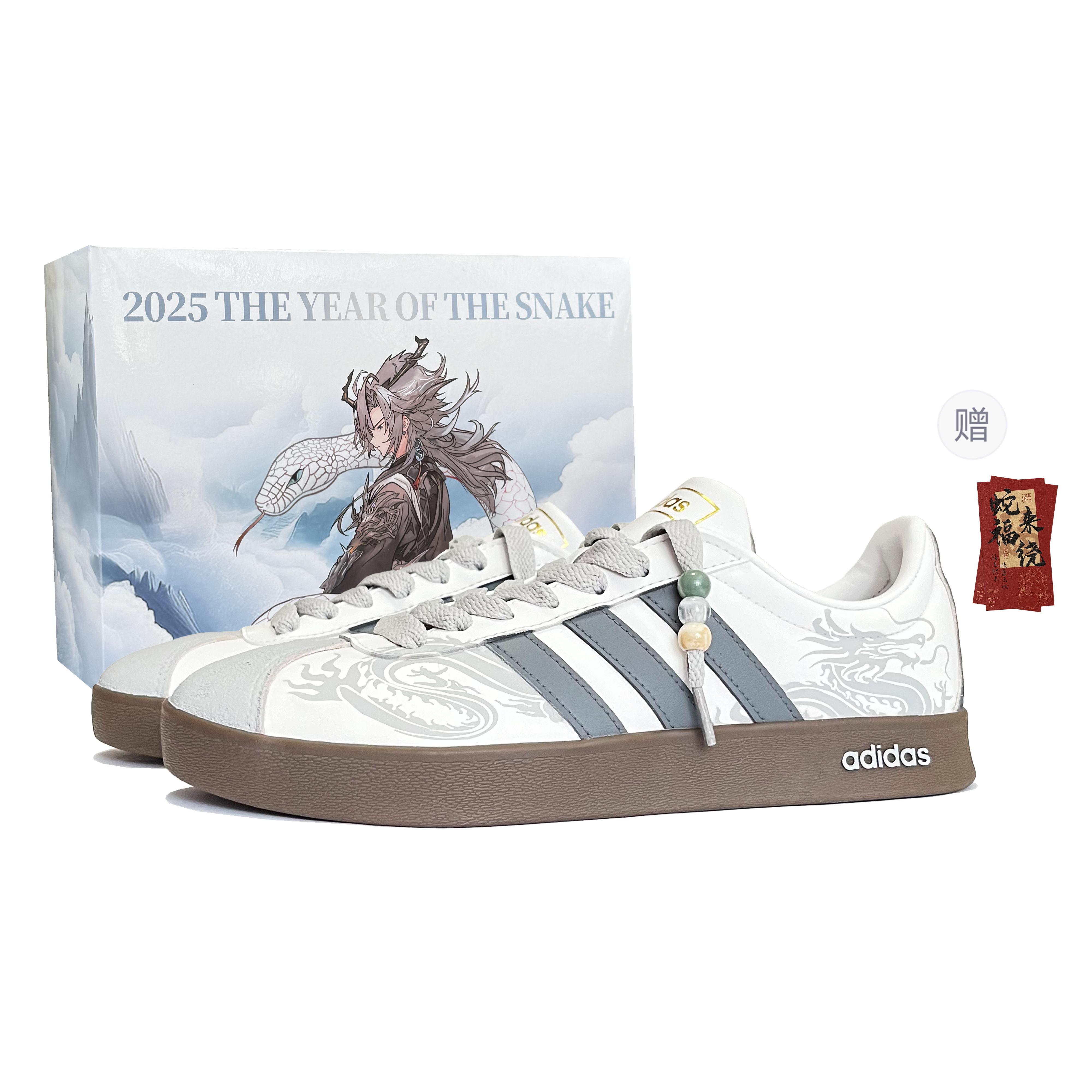 

Adidas NEO Lightweight, Slip Resistant, And Abrasion Resistant Low top Skateboard Shoes Unisex Gray White ID6015(TeamK-) 42