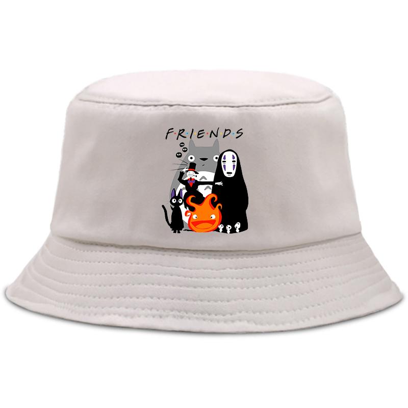 Totoro Studio Ghibli Sommerhut Damen Unisex Ullzang Spirited Away Panama Bob Eimerhut Das Design Flat Visor Anime Fischerhut