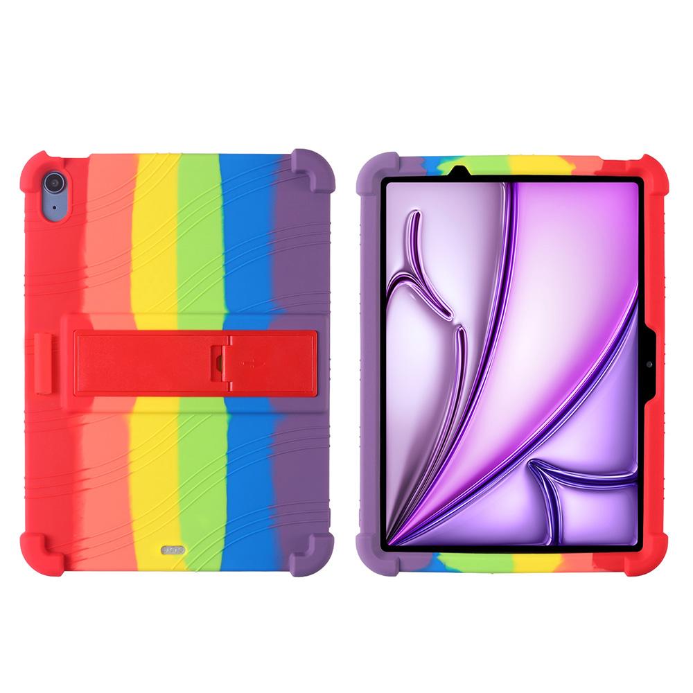 Soft Case for iPad Air 11 Inch (M4)2024(5thGen)Released for iPad Air 11 Inch Tablet Kids Friendly Soft Silicone Stand Cover