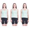 Women's Sleeveless Tank Top Breathable Cotton Blend Camisole Pack Of 3