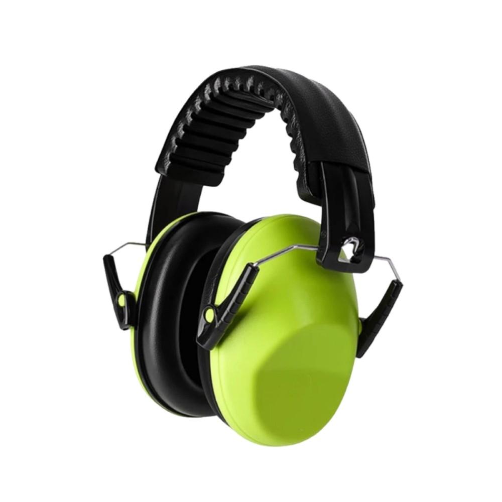 Noise Reduction Anti-Noise Earmuffs Adjustable Hearing Protector Earmuffs  Children Use зелёный
