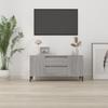 VidaXL Meuble TV Sonoma gris 102x44,5x50 cm Bois d'ingénierie 819610