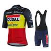 Soudal Quick Step sada cyklistického dresu léto belgické kolo prodyšné muži oblečení na horské kolo Maillot ropa ciclismo uniforma