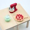 Simulation Mixer Model Dollhouse Simulation Mixer Pizza Plate Miniature Home Model Decor Toy Doll House Accessories