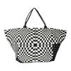 Color Block Casual Fashion Cotton Canvas Tote Shopping Bag Women Bags Black VN000GW6BLK1