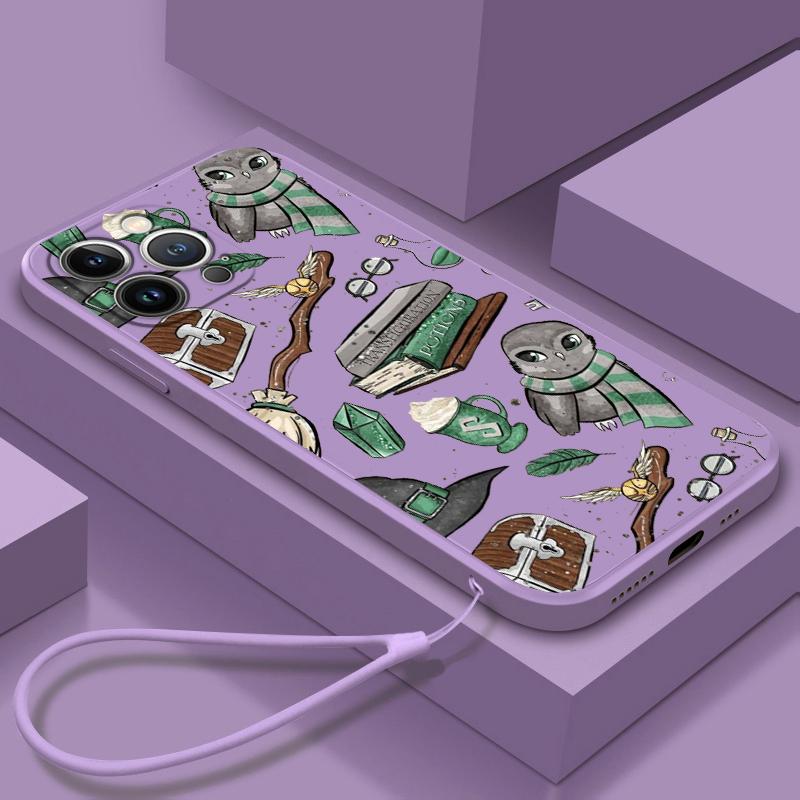 Cartoon P-Potter Love Phone Case For Samsung Galaxy A73 A53 A33 A52 A32 A22 A71 A51 A21S A03S 4G 5G Liquid Rope Cover Coque Capa