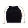Colorful Blank Cloth Drawstring Canvas Gift Bag with Pockets Mini Cosmetic Coin Storage Canvas Bag