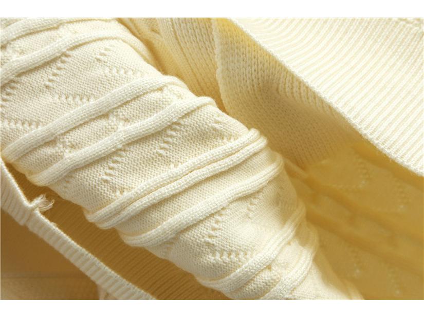 Women's Retro Cable Knit Two-Piece Set: Cardigan & Long Skirt