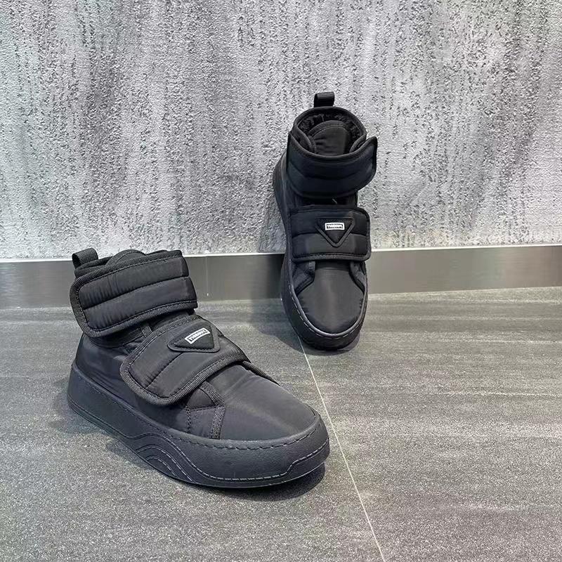 

Осенние дизайнерские сноубутсы мужские зимние на толстой подошве удобные хлопковые спортивные водонепроницаемые противоскользящие уличные повседневные туфли на плоской подошве 39