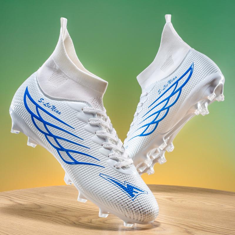Men's Soccer Shoes Outdoor Long Spikes Sports Football Boots Large Size Youth Sports Kids Football BootsMens Football Shoes