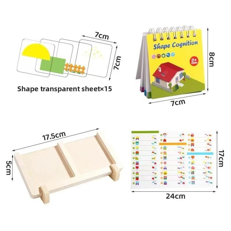 Wooden Educational Toy For Kids With Diy Geometric Shapes And Puzzle Play For Early Learning