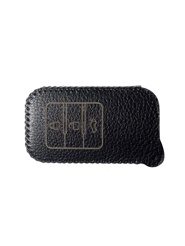 Compatible Cowhide Smart Key Fob Cover for Aoweixiongbing One-Key Start