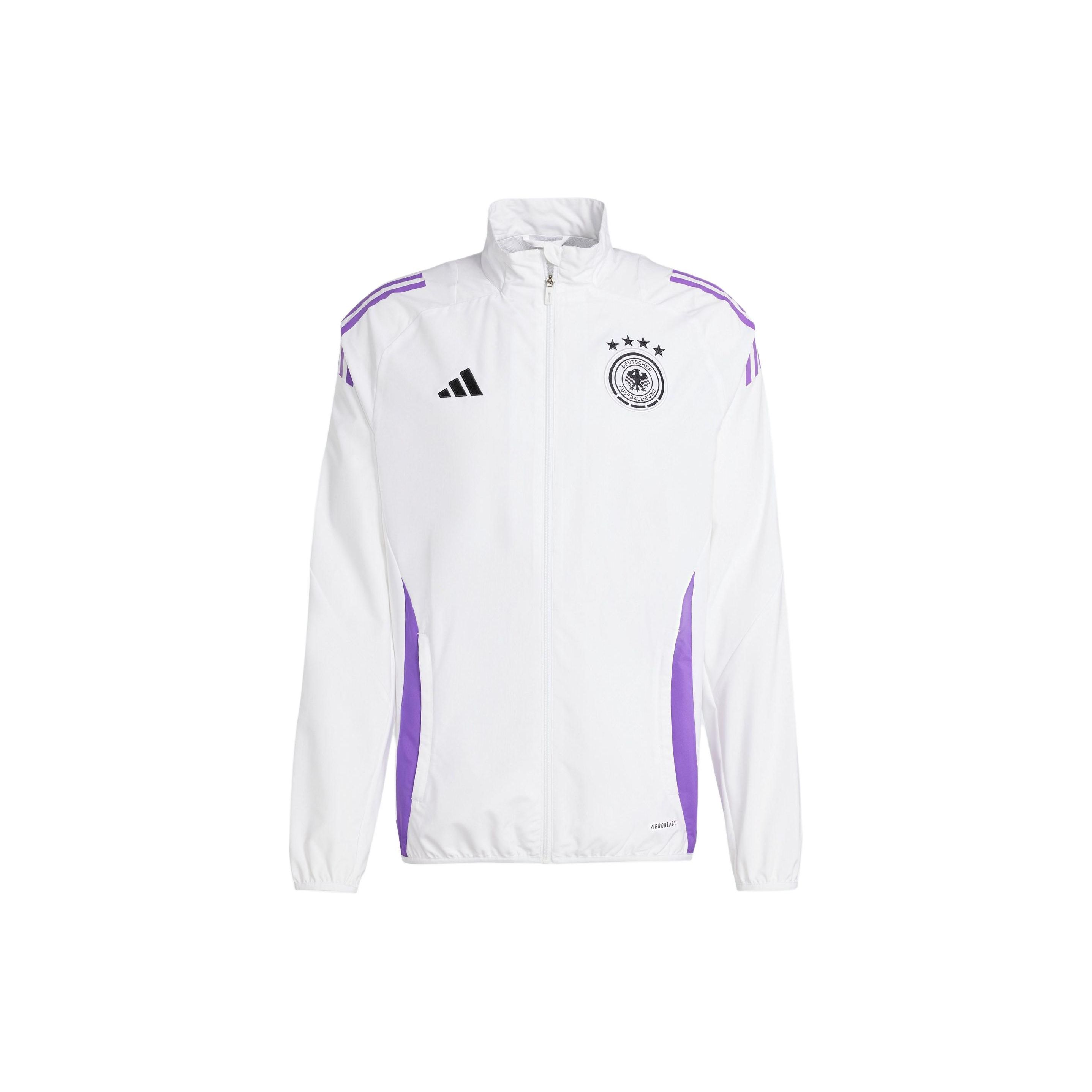 

Adidas Спортивная тренировочная куртка с воротником Мужские топы Белые IP6513 M