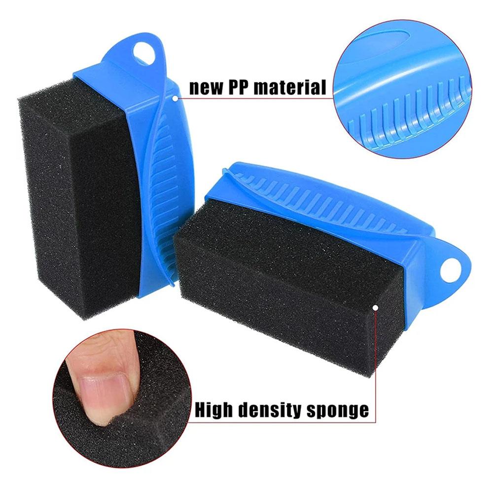 1PCS Car Tires Waxing Polishing Cleaning Wipe Washing Tire Tyre Wheel Rim Trim Contour Detailing Dressing Shine Pad Sponge