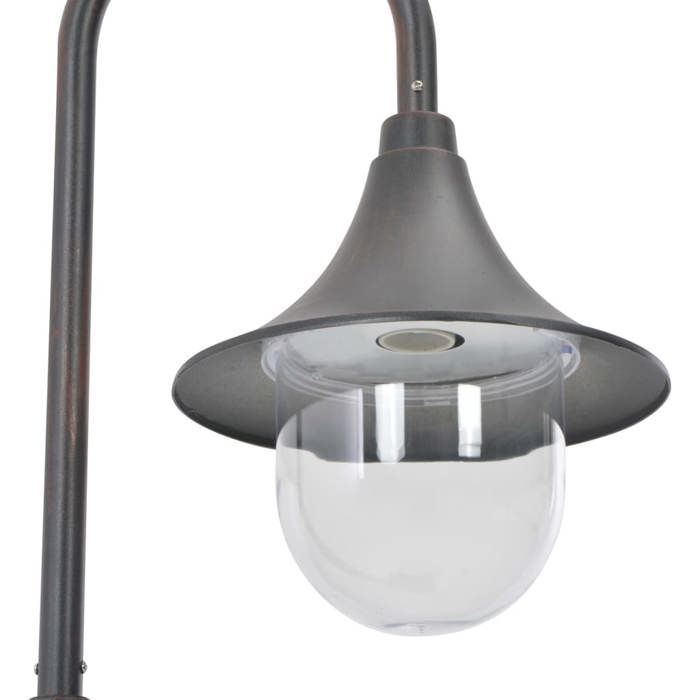 Lampadaire de jardin - vidaXL - 120 cm - Aluminium - Bronze - E27