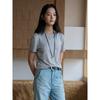 Tencel Modal Mulberry Silk Short-sleeved Women's Summer Round Neck Wool Outer Shirt Slim-fitting and Thin Versatile Bottoming Shirt