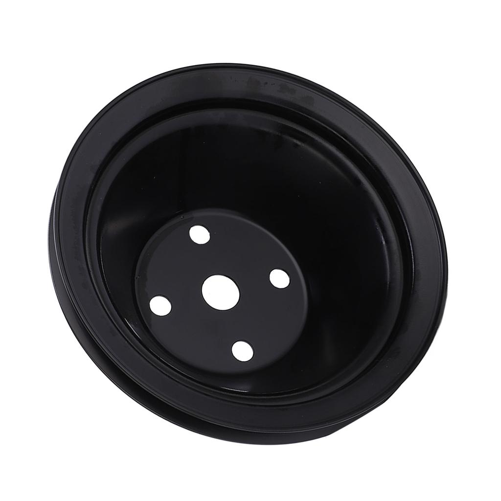 Metal Crankshaft Pulley Long Water Pump Pulley Replacement for Chevy SBC 262 327 400 Engine