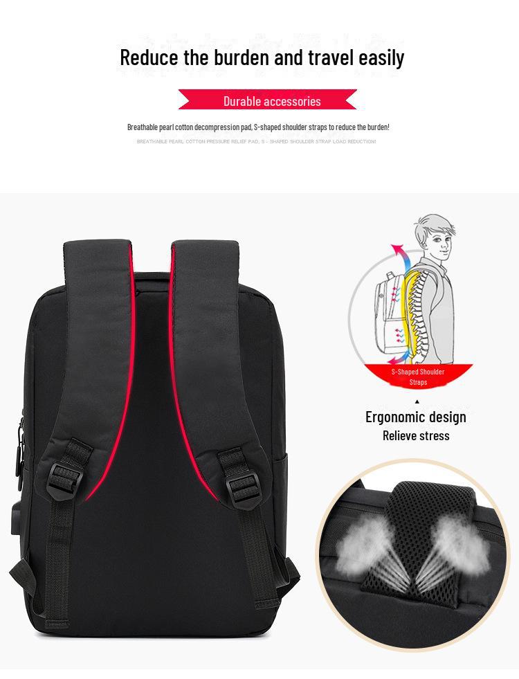 Men's USB Charging Travel Backpack - Business & Leisure Compatible
