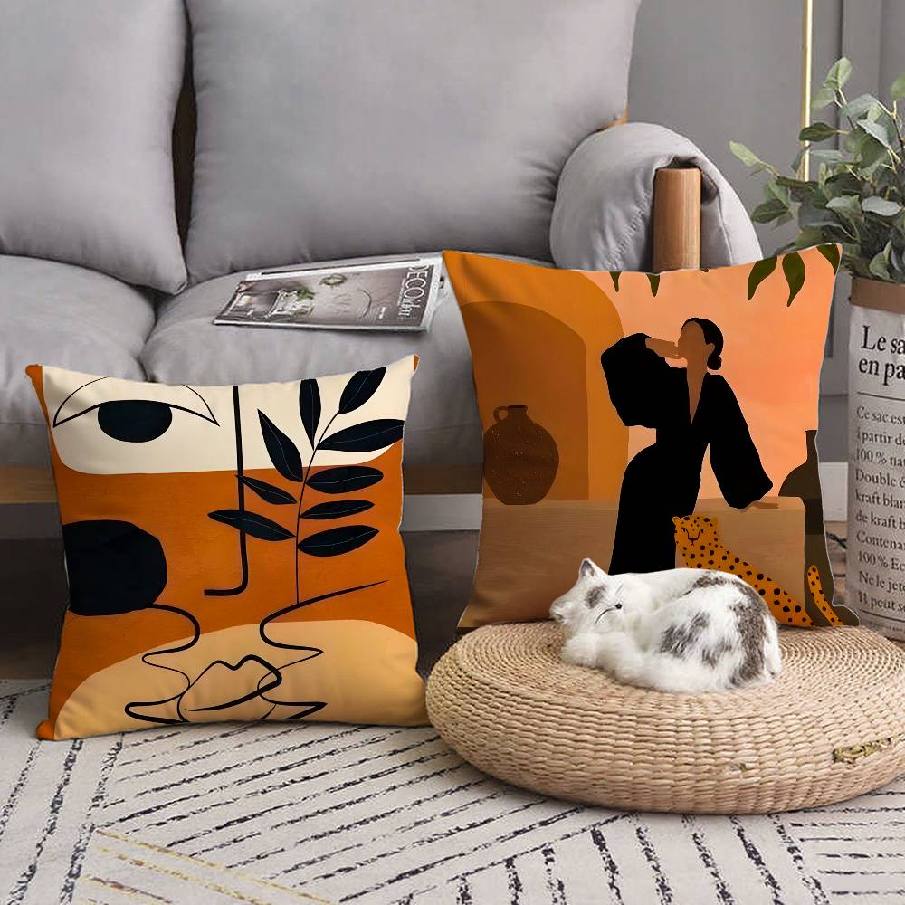 Art Abstract Illustration Pillow Case Home Decor Throw For Sofa Bed Car Room Decor Gift Idea