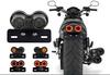 Karun Tail Light Brake Lamp Black Lens Cat Eye Custom