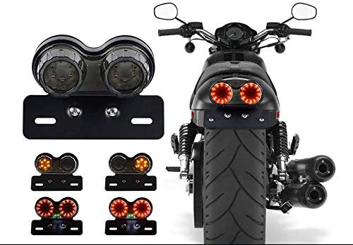 Karun Tail Light Brake Lamp Black Lens Cat Eye Custom