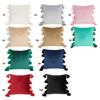 Bohemian Elegance Velvets Cushions Cover with Soft Tassels for Sofa and Bedroom Enhancement