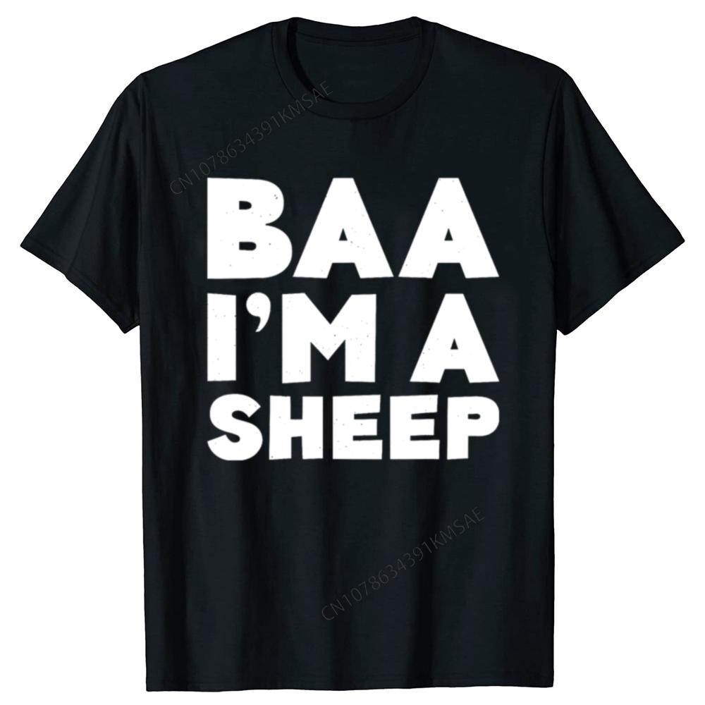 Funny Baa Im A Sheep Graphic Tshirt Unisex Unisexs Fashion Casual Oversized TShirts Unisexs Cotton T Shirt