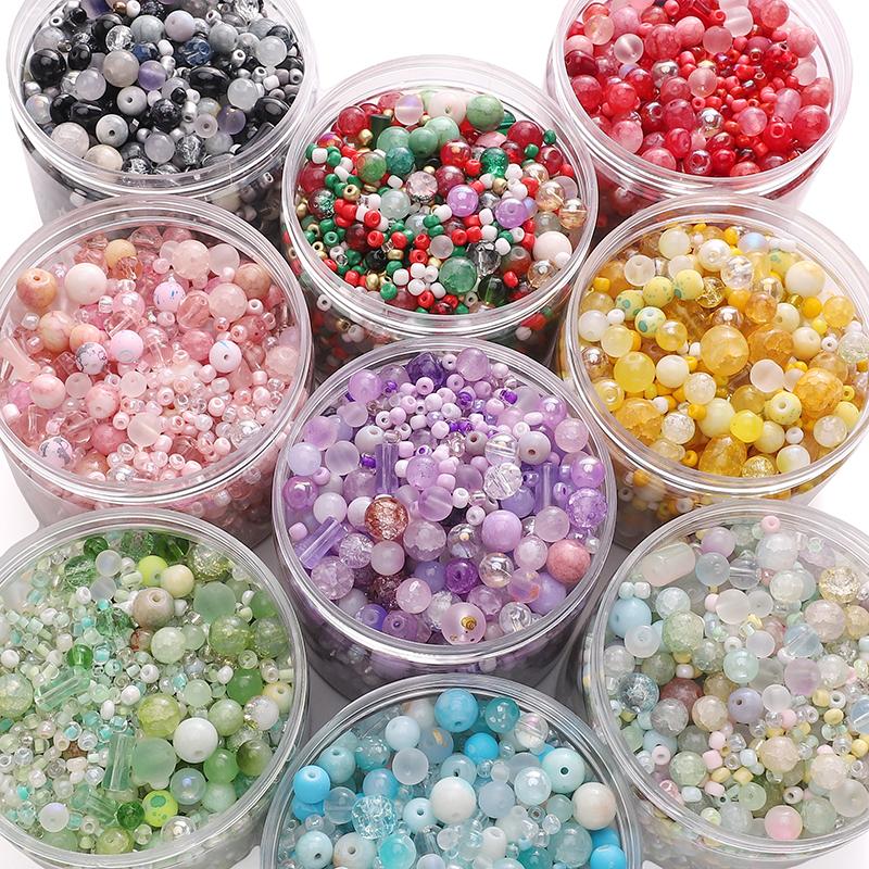 Glass Mixed Beads Crystal Irregular Beads For Jewelry Making DIY Bracelet Necklace Findings Accessories