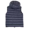 MONCLER RAY GILET hooded down vest Jacket 1 NavyUsed