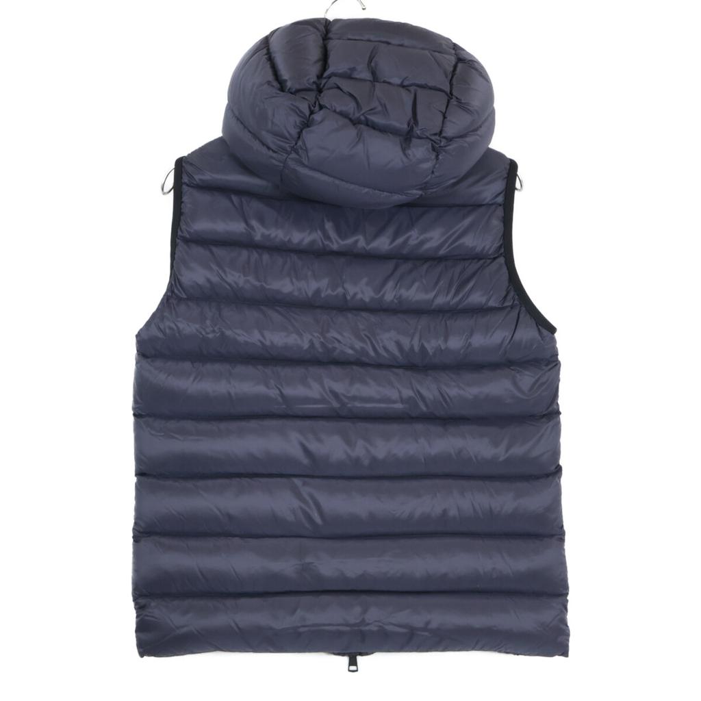 MONCLER RAY GILET hooded down vest Jacket 1 NavyUsed