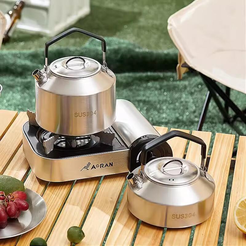 Outdoor 304 Stainless Steel Portable Kettle