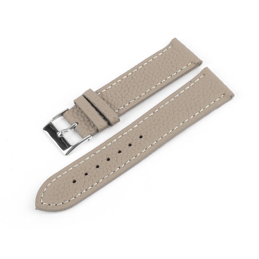 

Litchi Pattern Replacement Leather Wrist Straps 16mm 18mm 20mm 22mm Cowhide Watch Band Man Women Watchband Watches Accessories 22mm сірий колір