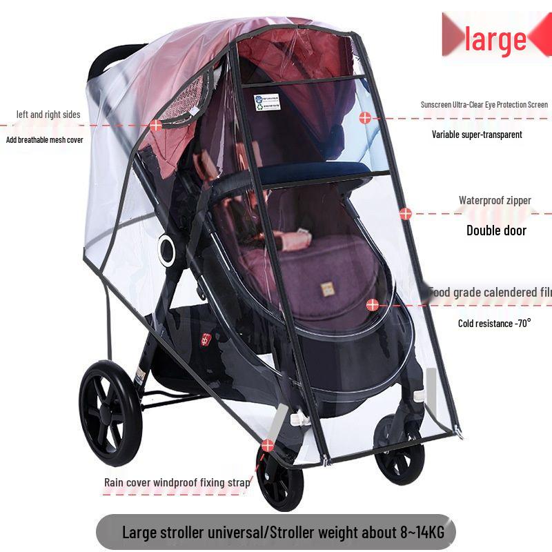 Universal Baby Stroller Rain, Wind, and Dust Cover