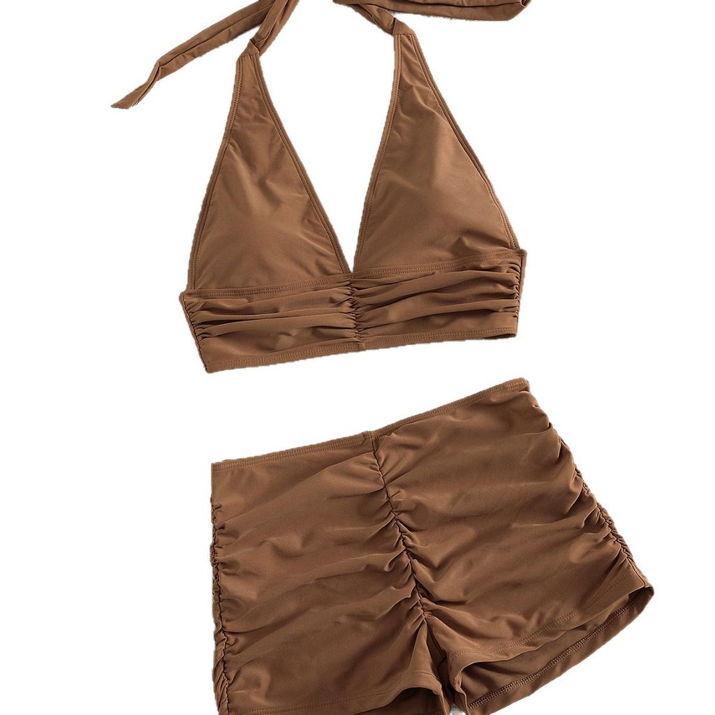 1011 new sexy dark seaside hot spring vacation split swimsuit INS waist European and American style hot spring must