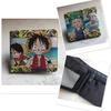 One Piece Luffy & Zoro Unisex PU skórzany krótki portfel i portmonetka