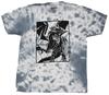 Yu-Gi-Oh Mens T-shirt - Monochromatic Blue Eyes Dragon Tie Dye