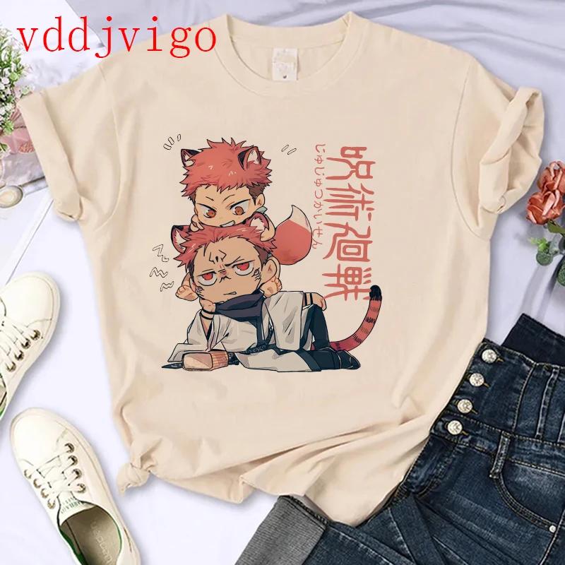 Streetwear Tshirt Japanese Anime Tshirt Jujutsu Kaisen Gojo Satoru Yuji Itadori Unisexga T Shirt Top Tees Clothes Y2k 90s