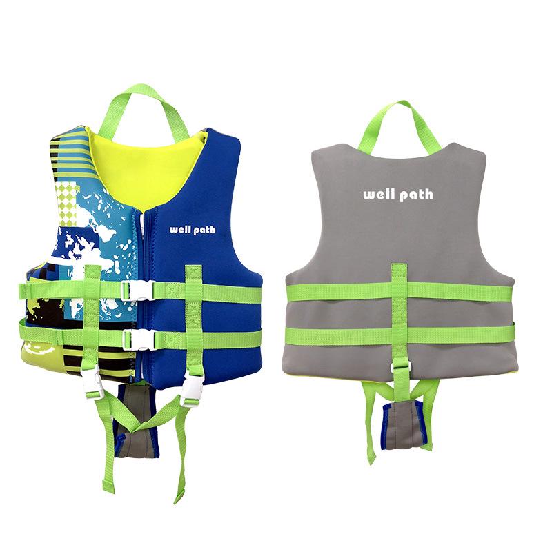WellPath Kids' Inflatable Life Jacket & Swimsuit Combo