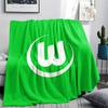 Coperta in Flanella Stampata VfL Wolfsburg, Alta qualità Confortevole per Tutte le Stagioni, Decorazione per la Casa, Calore e Comfort, Perfetta per Regali di Natale