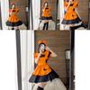Magic Girl Role Play Dress With Pumpkin Theme For Halloween Party