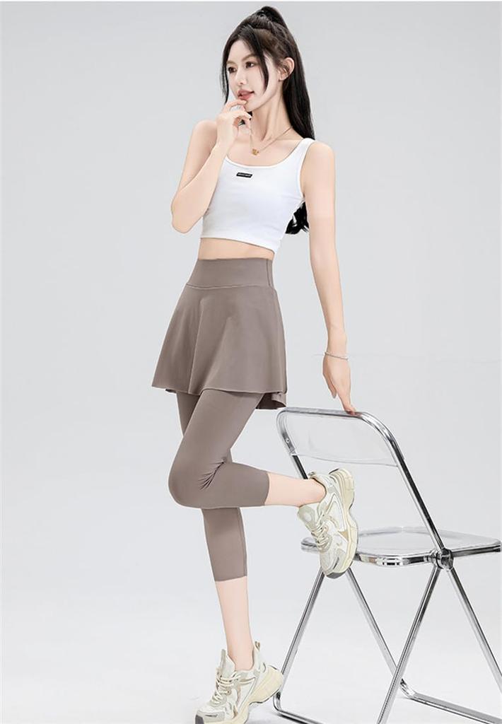 YANGRONG Yogahose mit kurzer Länge Yoga Größen 2XL Damenrock, 3/4 Leggings, Tragen, Tanzen, Sportbekleidung, Strumpfhose, Hose, Unterteile, Fitness,