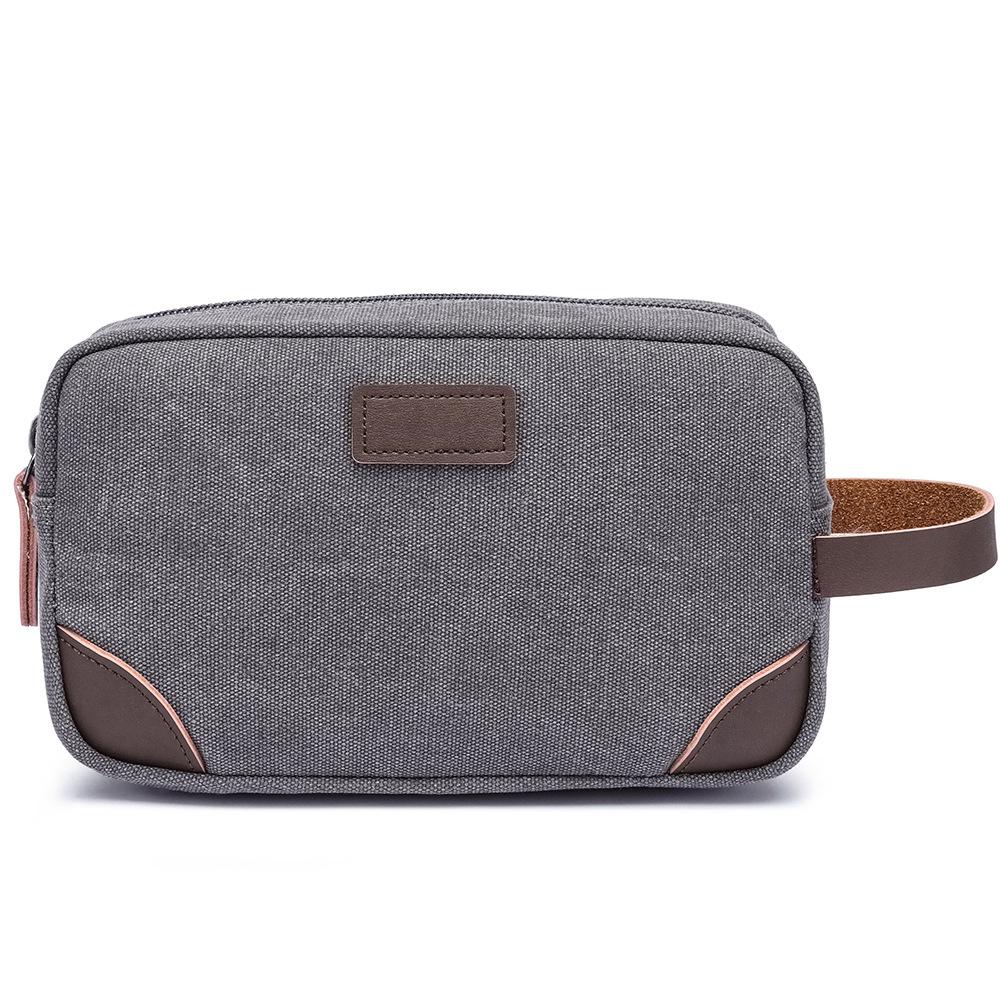 

Canvas Super Fire Unisex Fashion Sports Leisure Small Tote Bag Canvas Cosmetic Bag Storage Wash Bag 24*10*14CM серый
