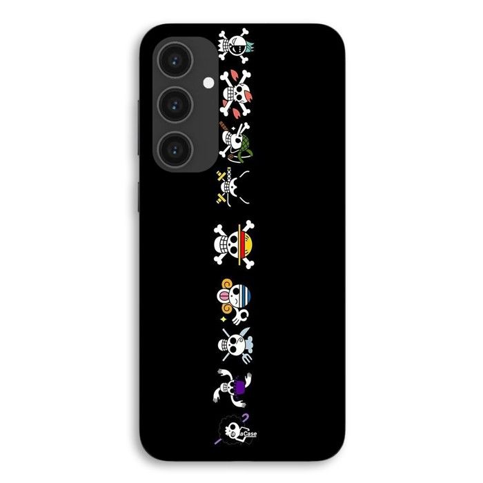 Coque Pour Samsung Galaxy S23 FE One piece tête de mort logo vertical manga anime Maniacase