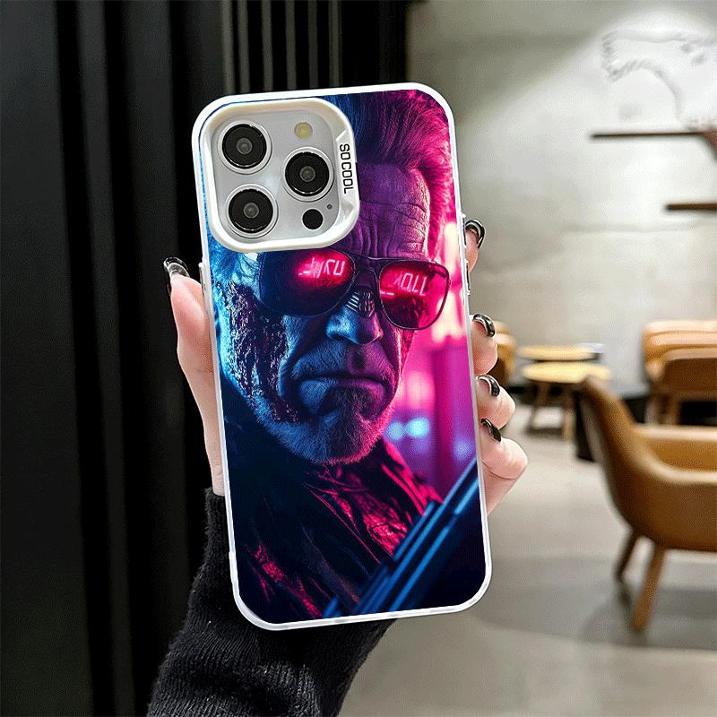 

Terminator Arnold Schwarzenegger Soft Phone Case for iPhone 15 16 17 Pro Max 17Air 16E 14 Plus 13 12 Mini Shockproof Cover Back iPhone 12 Pro Max