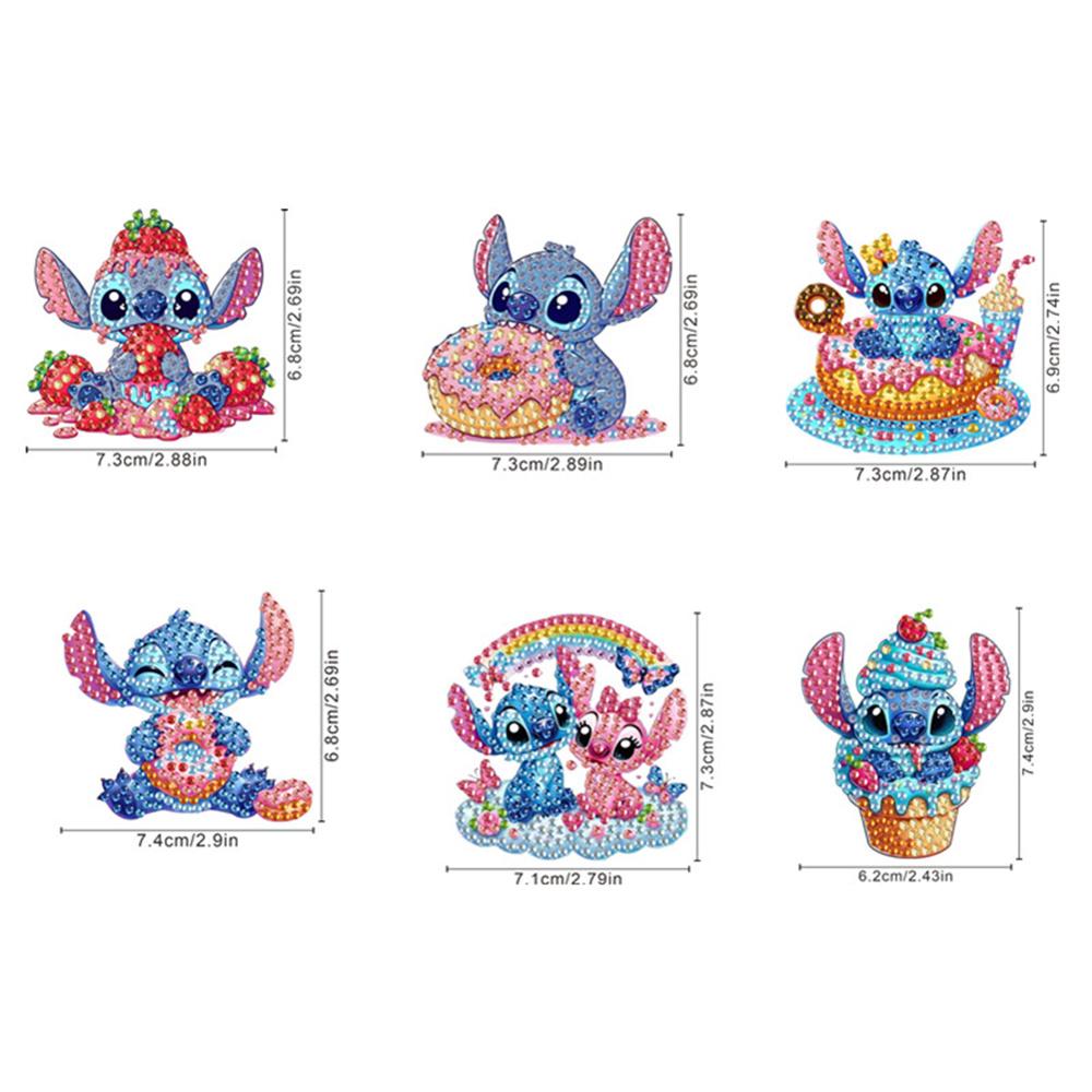 6pcs Diamond Painting Magnets for Refrigerator Diamond Art Fridge Magnets for Adults Diamond Art Refrigerator Magnets Kits