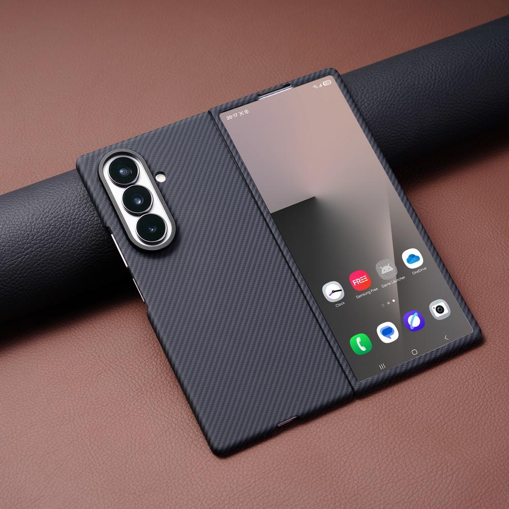 Carbon Fiber Built-in Strong Magnetic Wireless Charging Case For Samsung Z Fold 7 Galaxy Z Fold 6 5 4 3 Glass Protect Cover