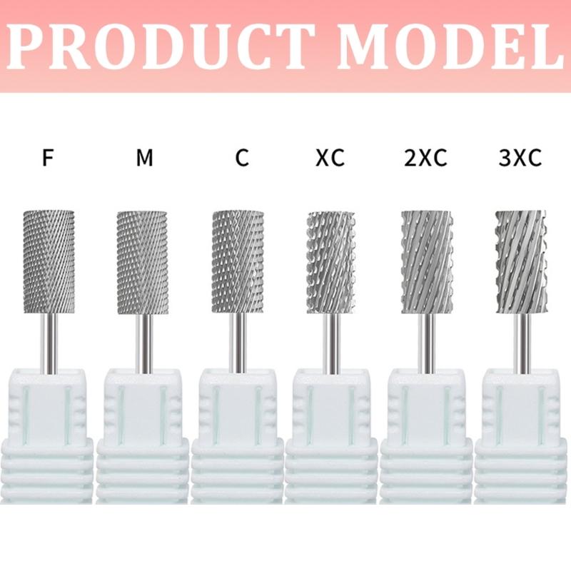 Professional Nail Care Tungsten Carbide Drill Bit for Electric Files Practical Cuticle Remover Manicure Tool