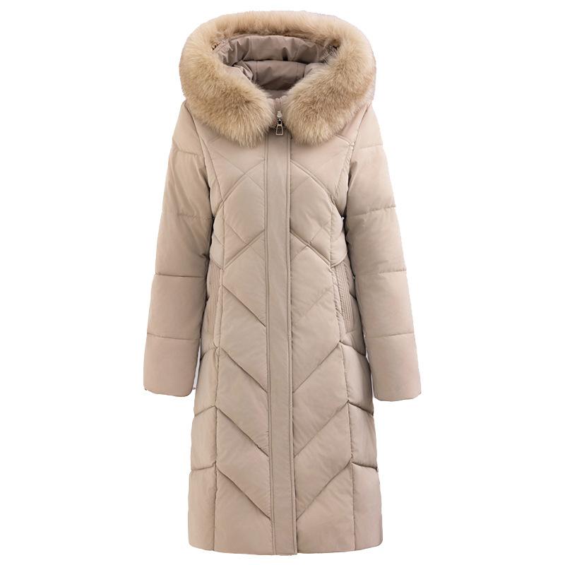 2025 Women's Down Cotton Coat Long Cotton-padded Coat Large Size Thick Winter New Cotton-padded Coat